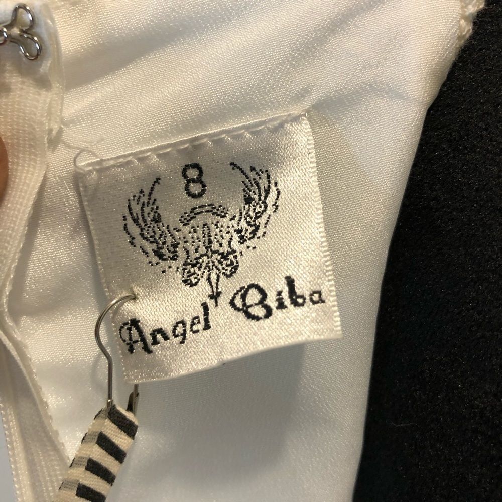 NWT Angel Biba white eyelet spaghetti strap dress - Picture 15 of 16